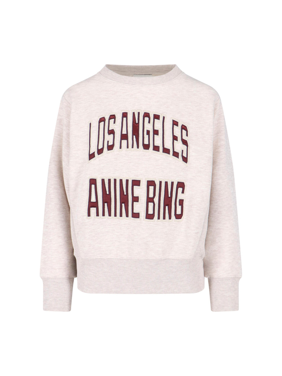 Anine Bing 65% Cotton sweatshirt in white