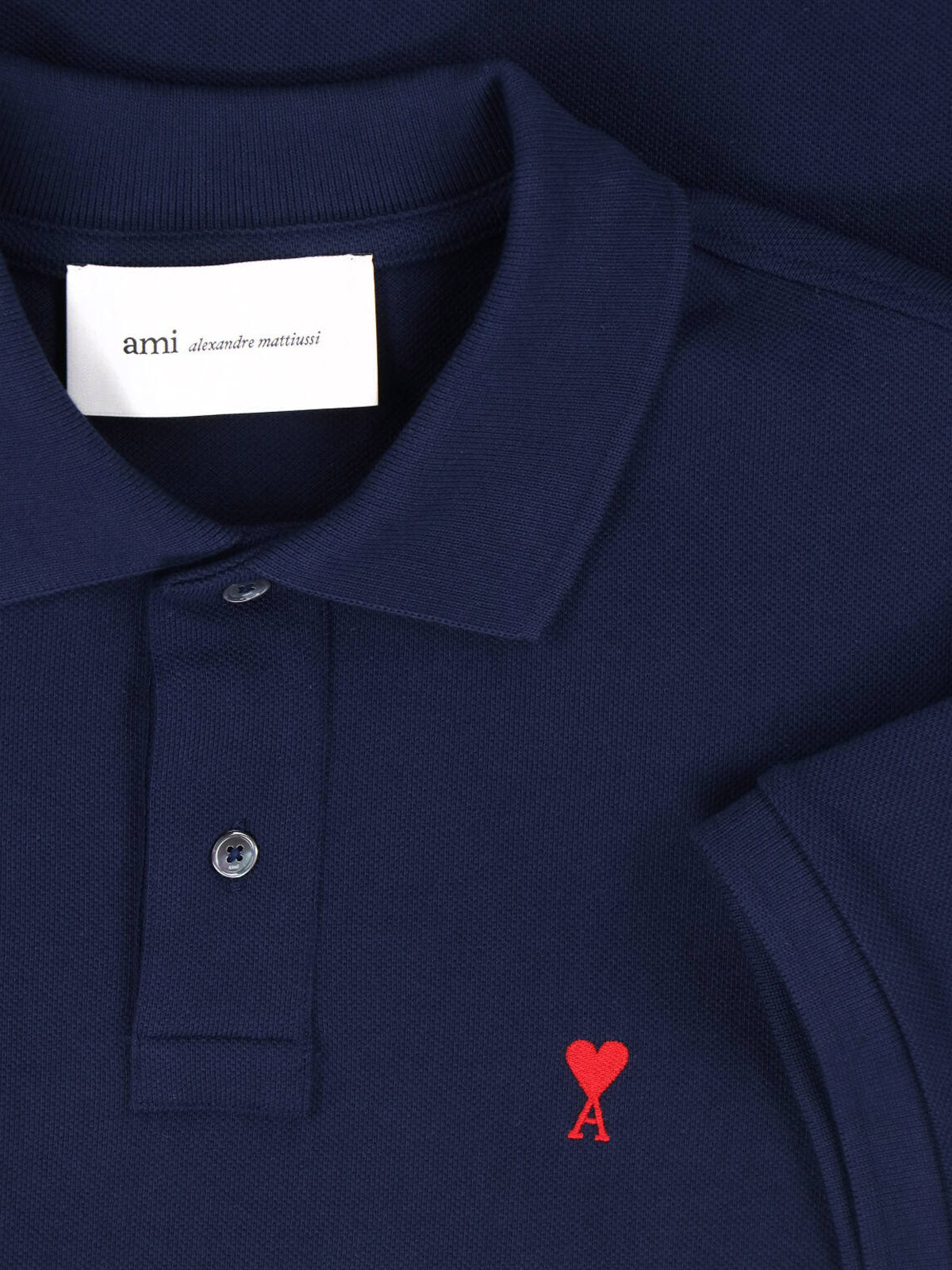 Ami T-shirts and Polos Blue Organic Cotton