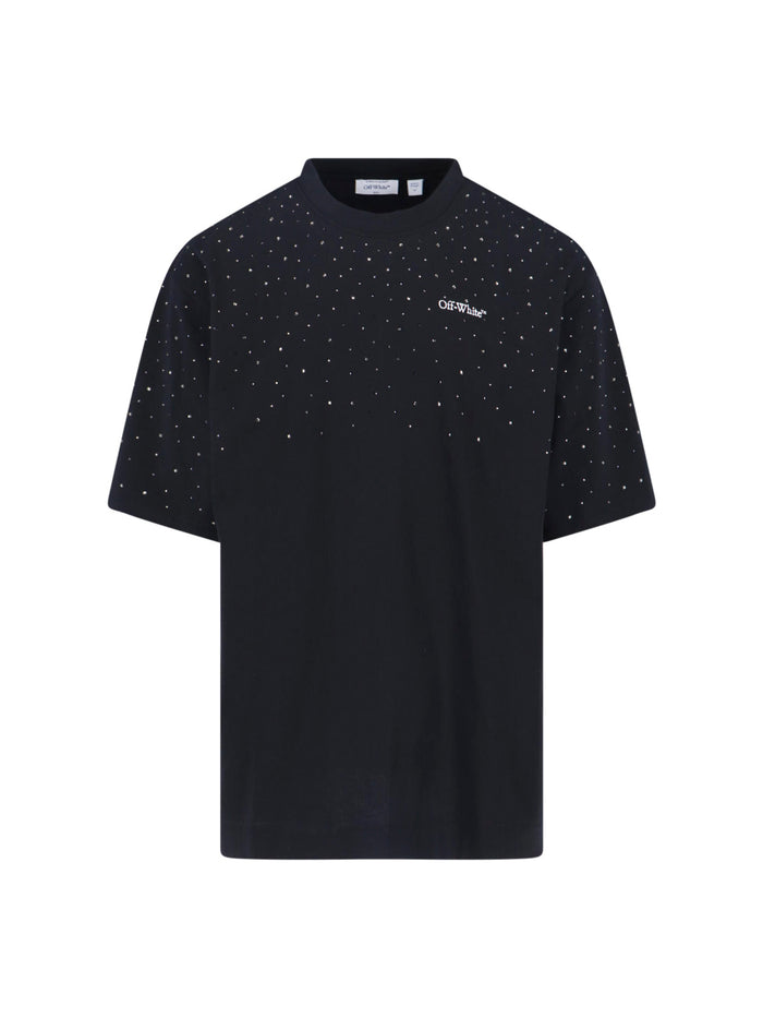 Off-White T-shirts and Polos Black Cotton