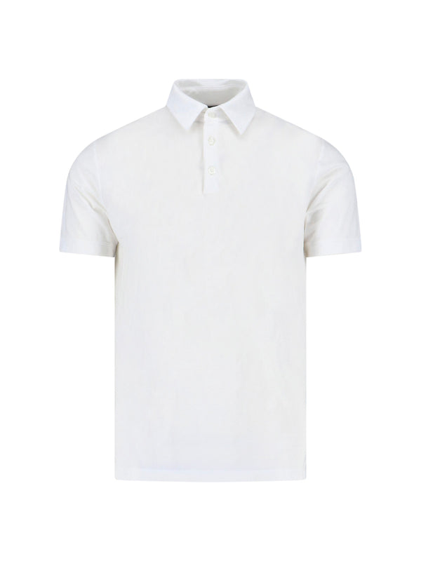 Zanone 100% Cotton polo in white