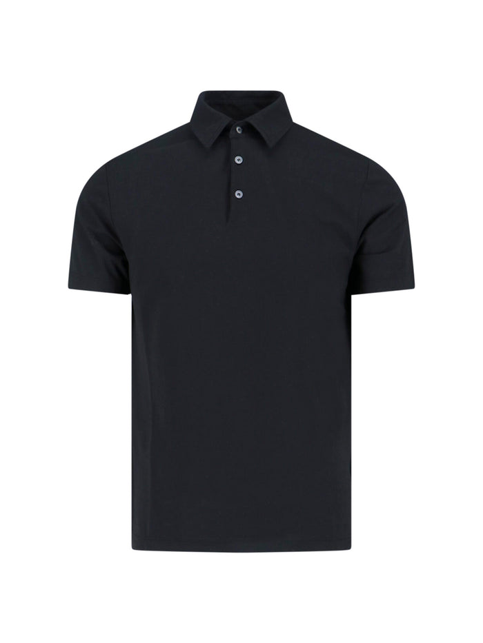 Zanone T-shirts and Polos Black Cotton