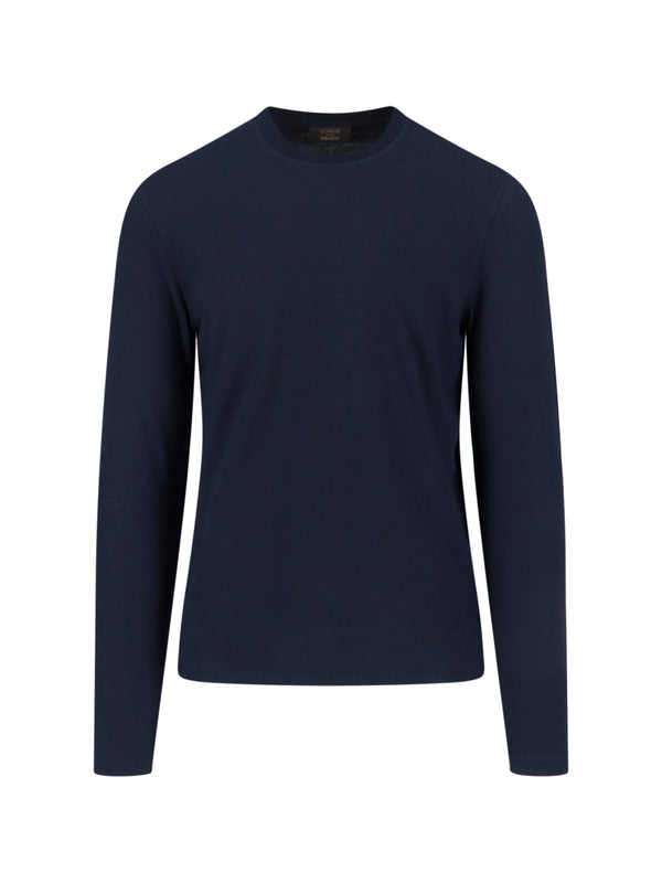Zanone 100% Cotton t-shirt in navy