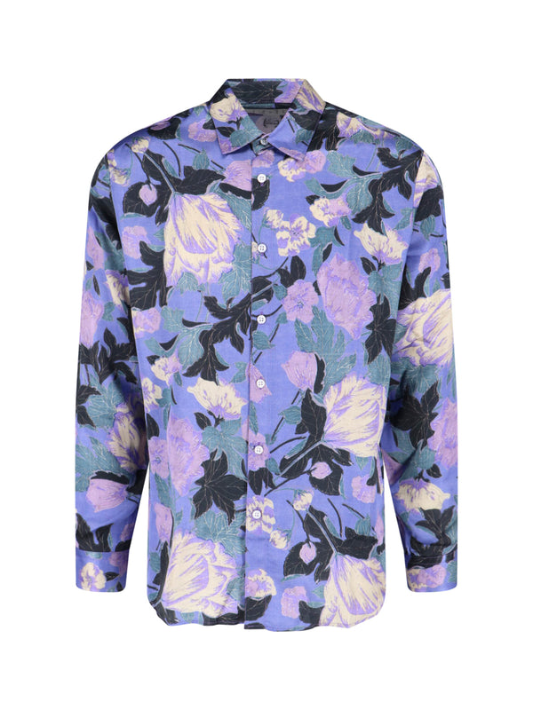Erl 100% Viscose shirt in blue