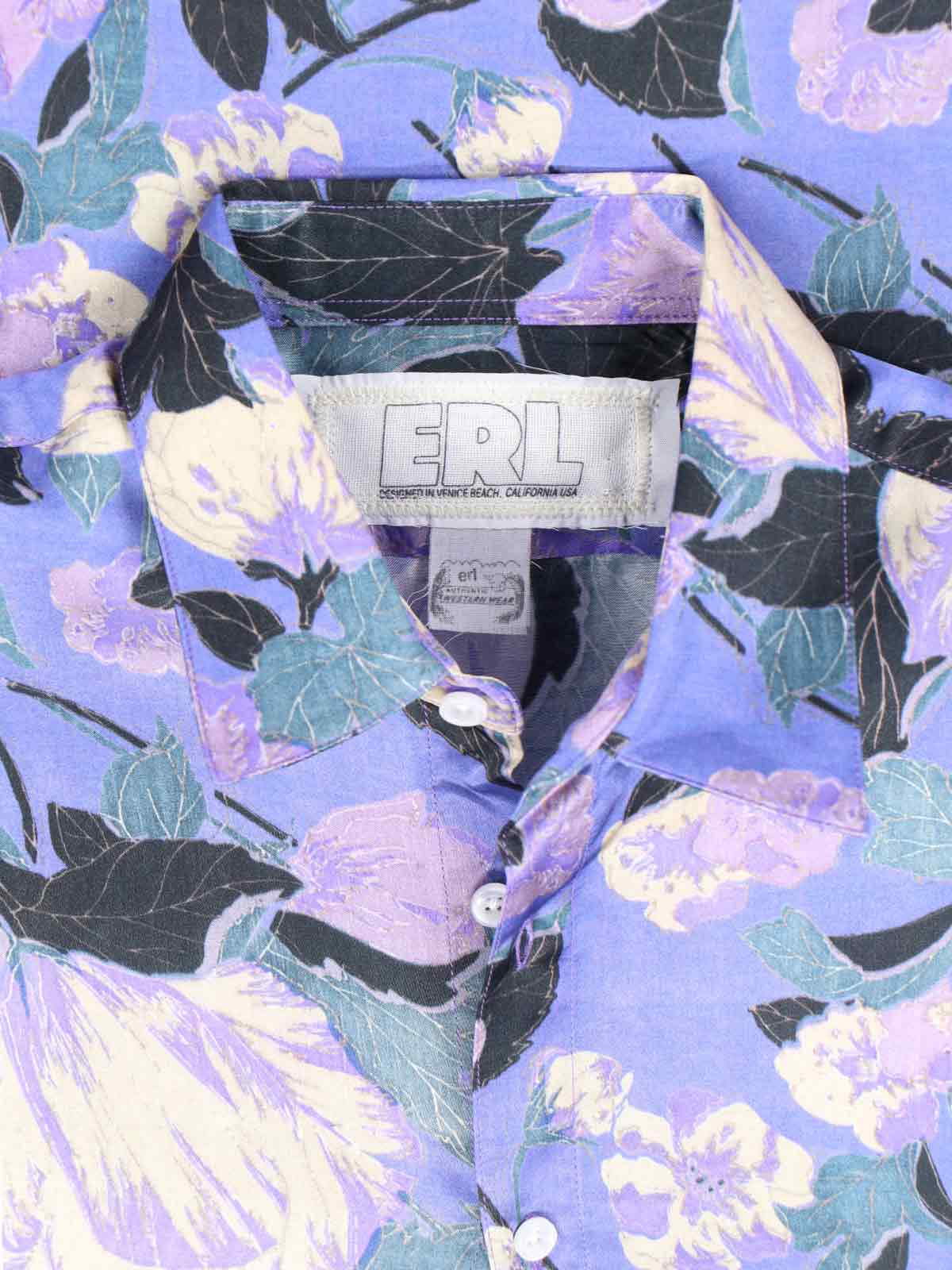 ERL Shirts Violet Viscosa