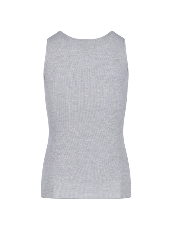 Erl 50% Cotton tank top in gray