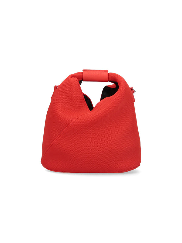 MM6 Maison Margiela 60% Polyester top handle bag in red
