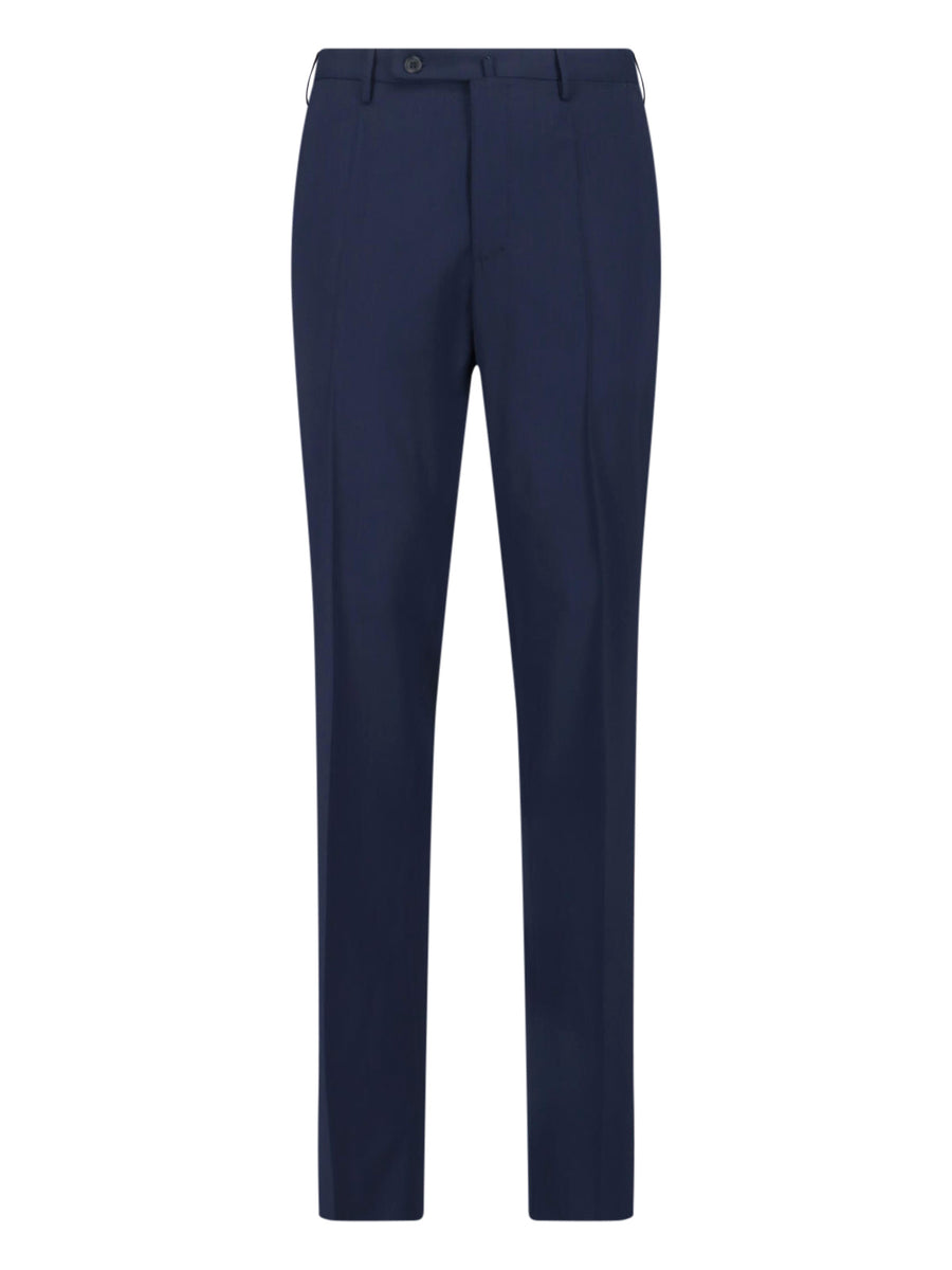 Incotex 100% virgin wool trousers in navy