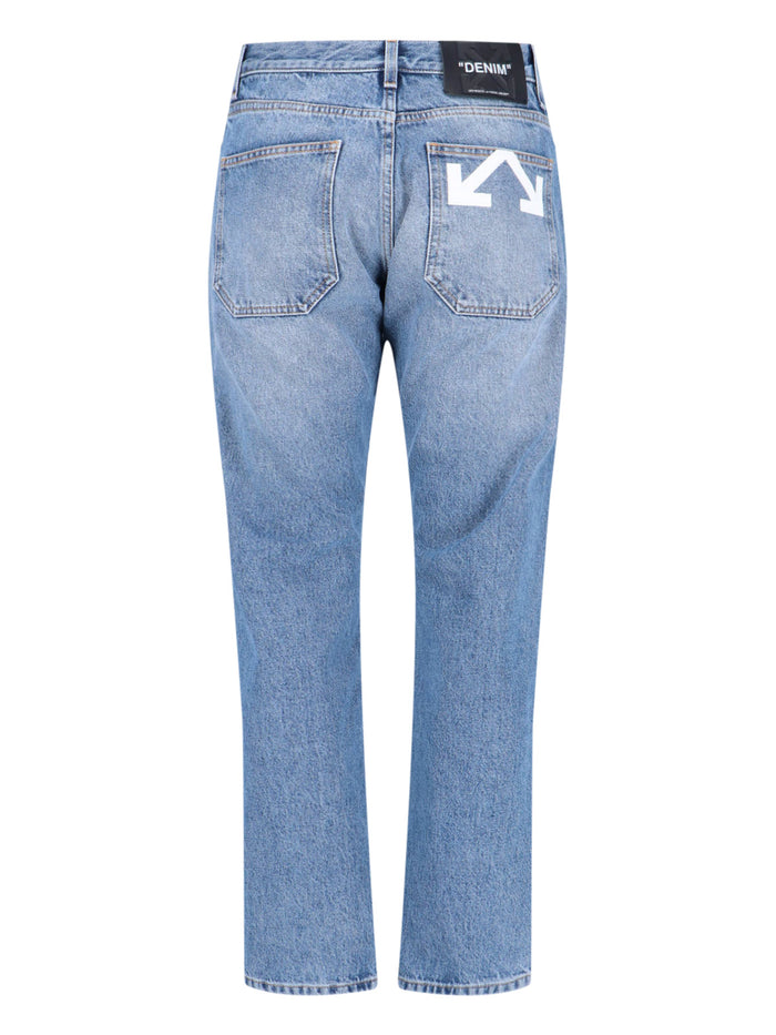 Off-White Jeans Blue Cotton