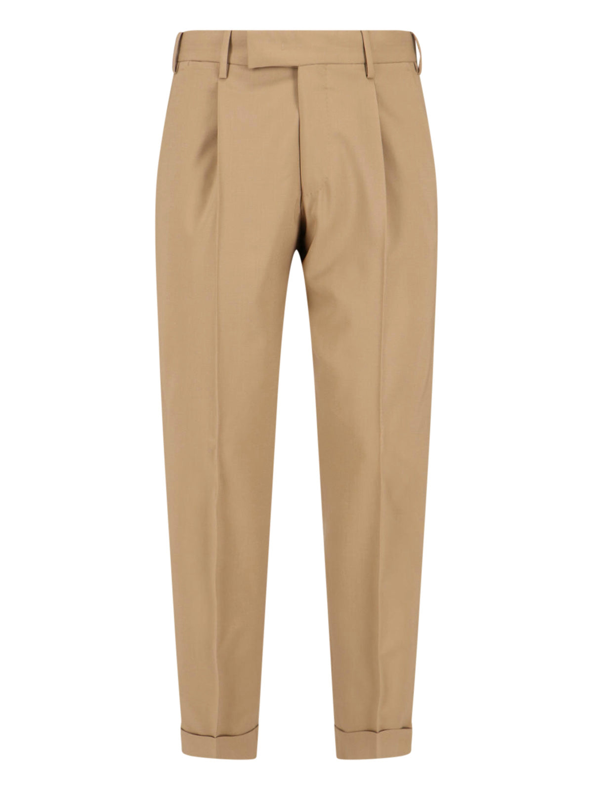 PT Torino Trousers Brown Virgin Wool Cashmere
