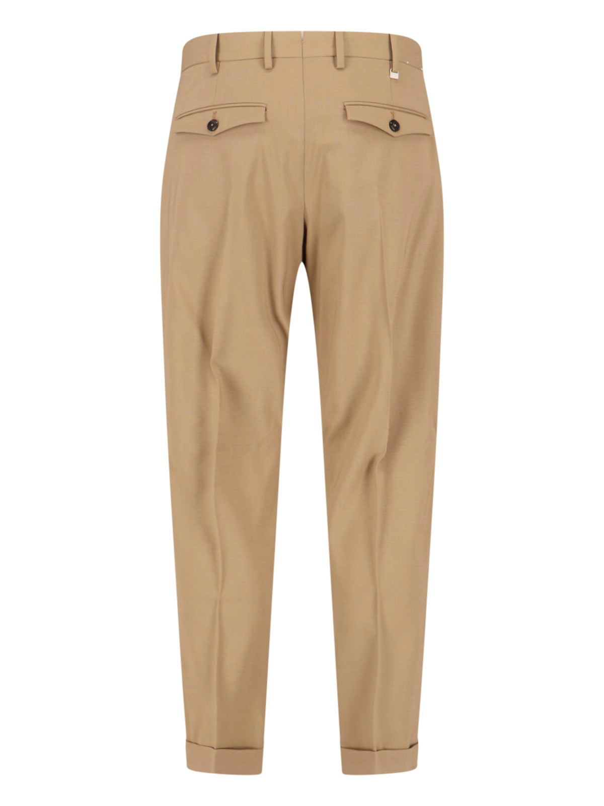 PT Torino Trousers Brown Virgin Wool Cashmere
