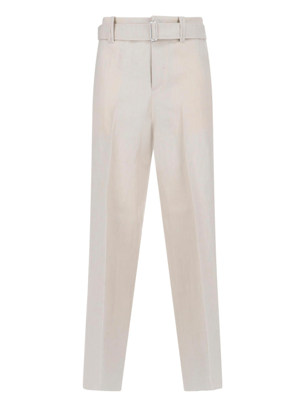 Lardini Paif 84% Linen trousers in beige