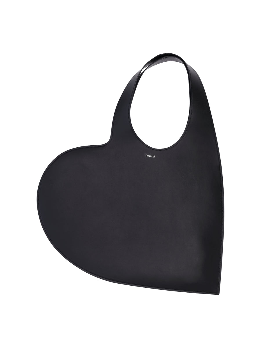 Coperni 100% cow leather top handle bag in black