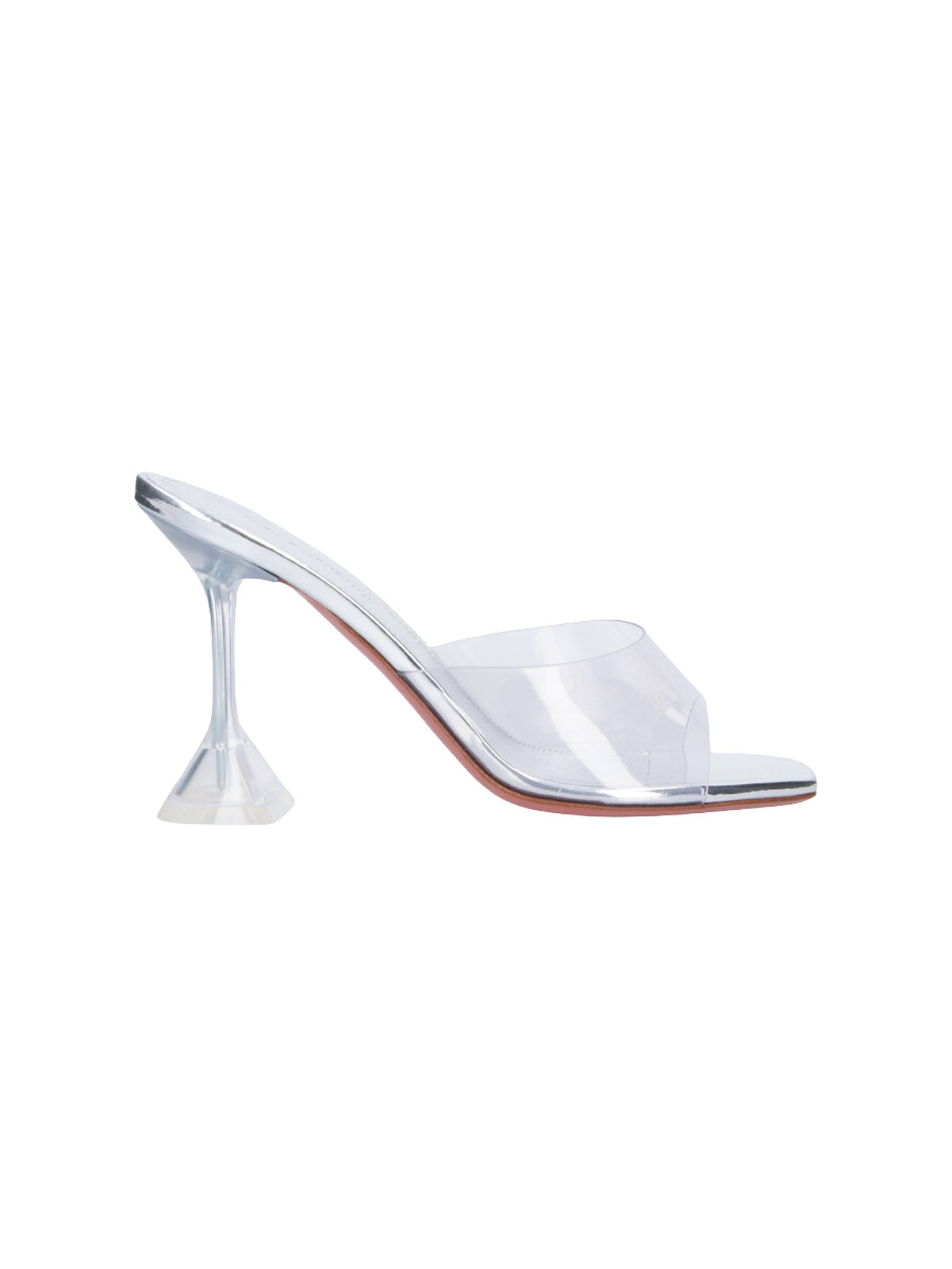 Amina Muaddi With Heel Transparent Upper: Polyvinyl Chloride