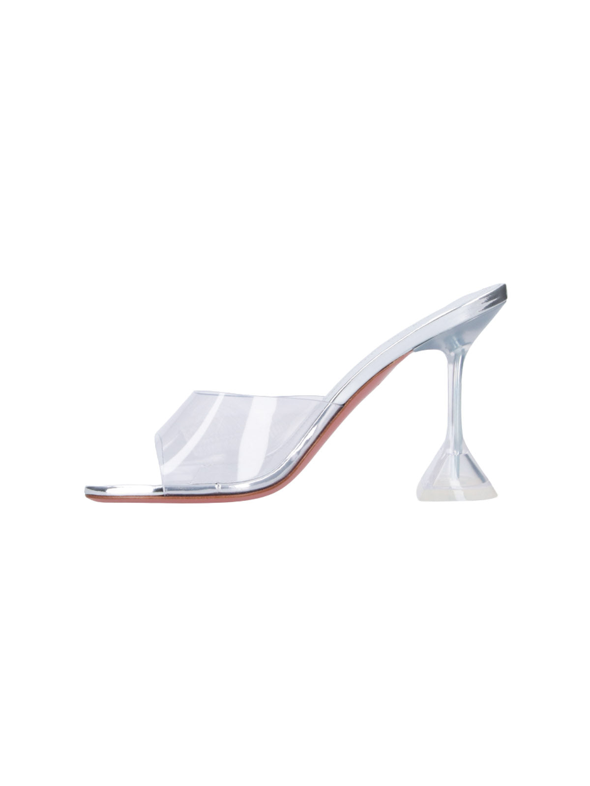 Amina Muaddi With Heel Transparent Upper: Polyvinyl Chloride