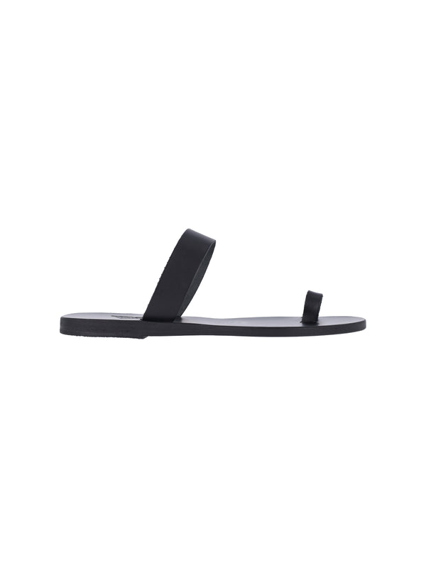 Ancient Greeks Sandals 100% leather sandal in black