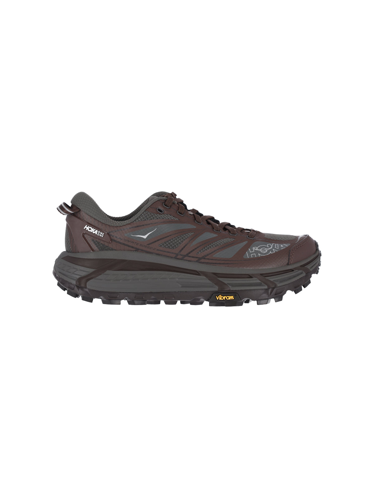 HOKA Sneakers Brown Fabric