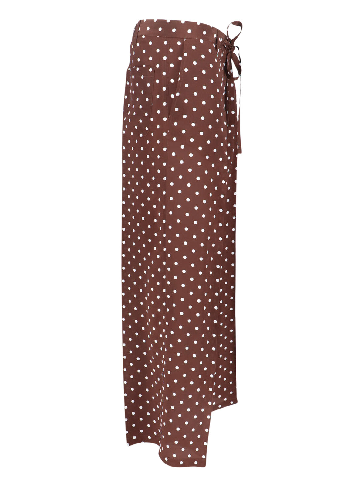Parosh Trousers Brown Silk