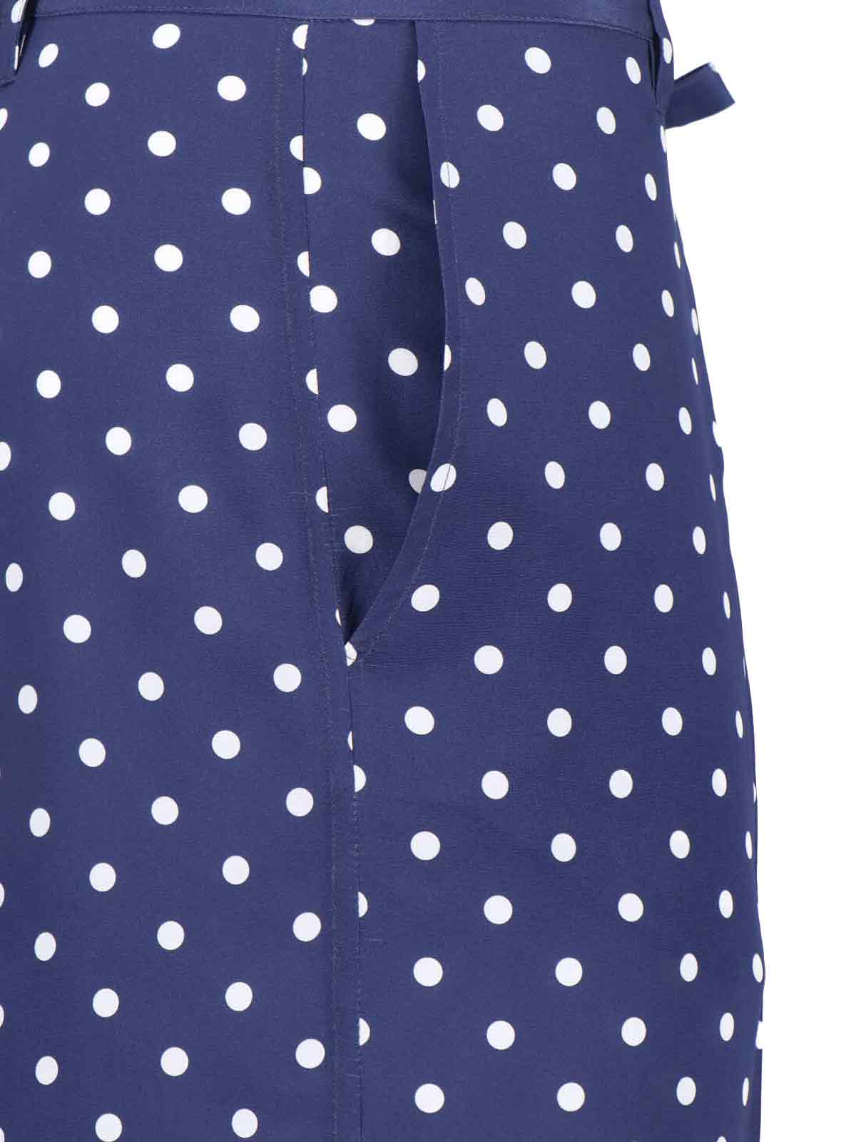 Parosh Trousers Blue Silk