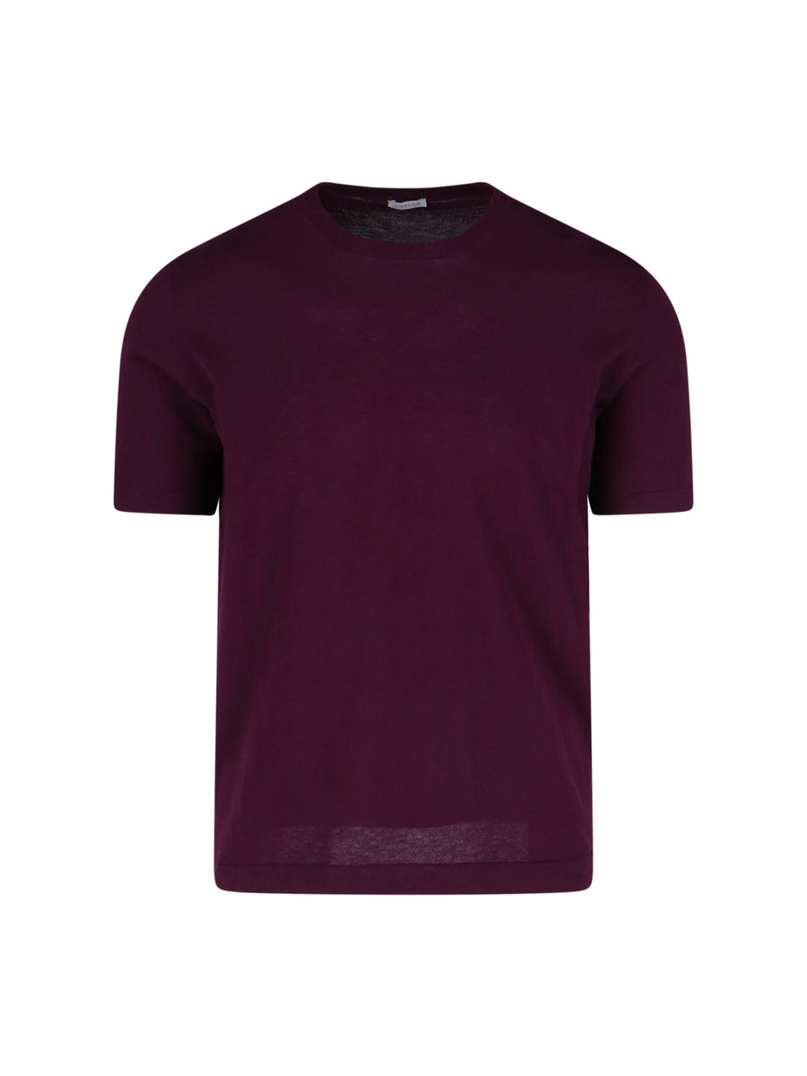 Caruso 100% Cotton t-shirt in burgundy