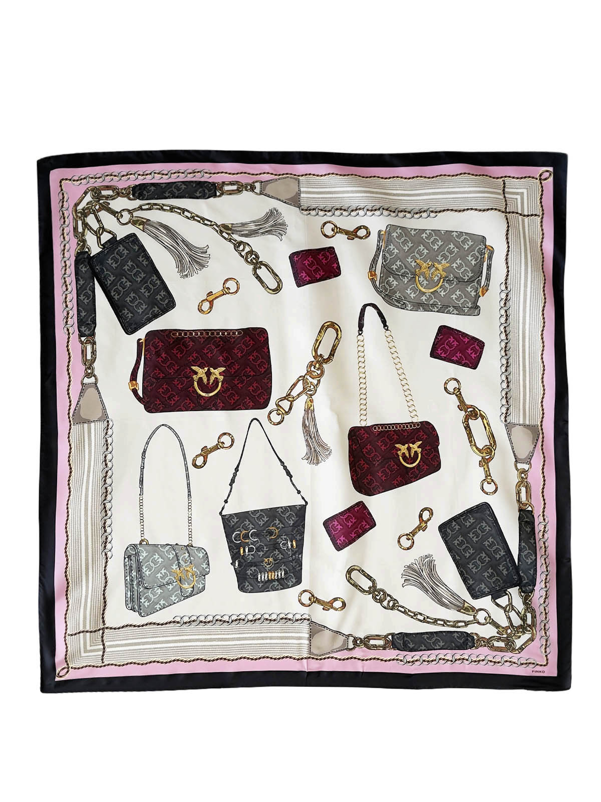 Pinko Scarfs Pink Viscose