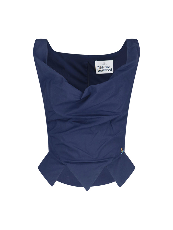 Vivienne Westwood Top Blue Organic Cotton