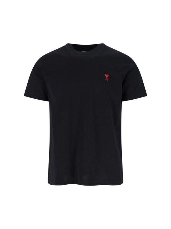 AMI Paris 100% Organic Cotton t-shirt in black