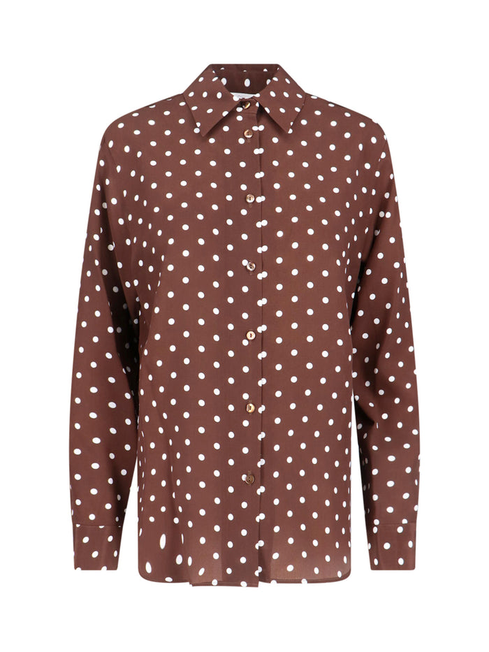 Parosh Shirts Brown Silk