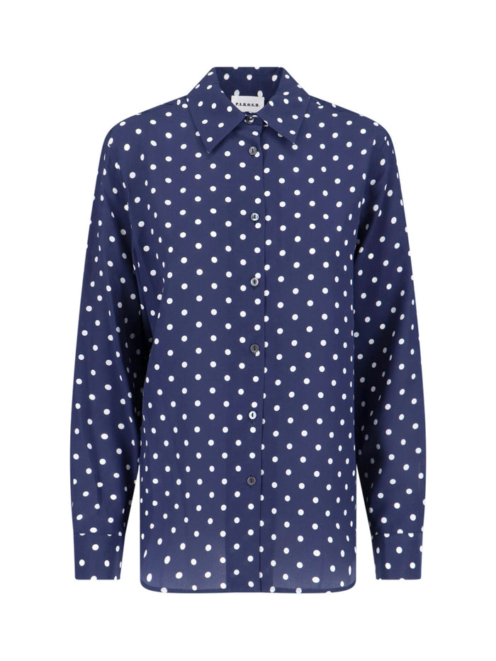 Parosh Shirts Blue Silk