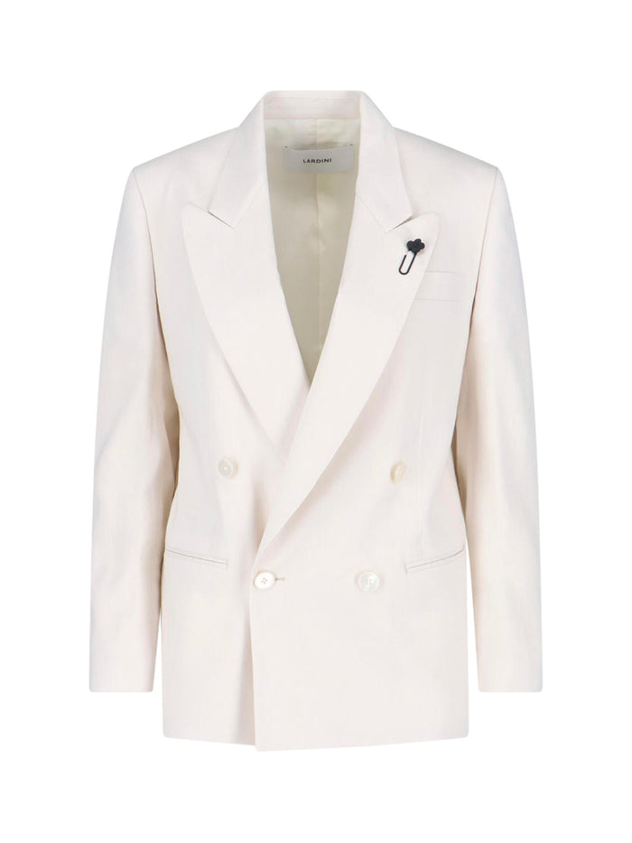 Lardini Jackets White Linen