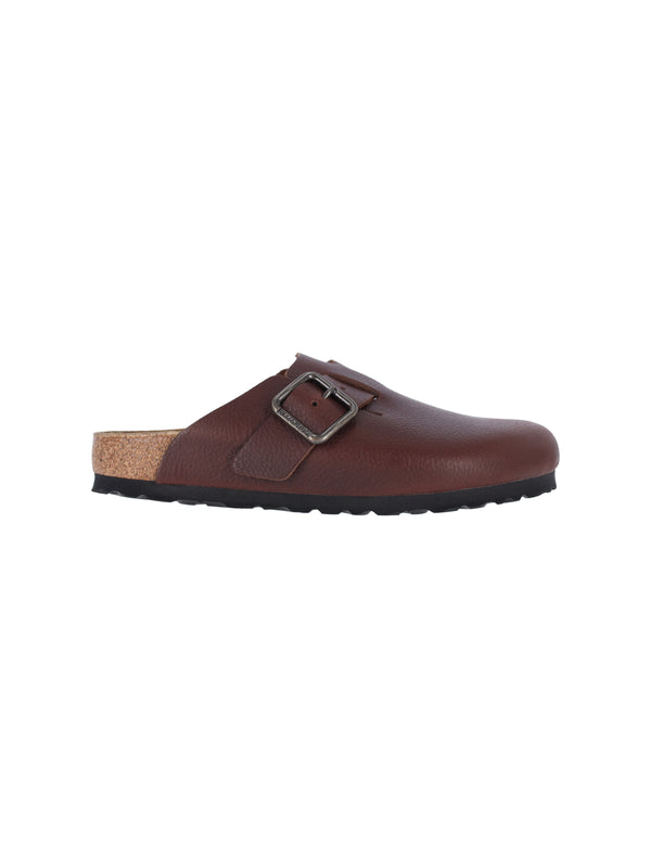 Birkenstock 100% leather clog in brown