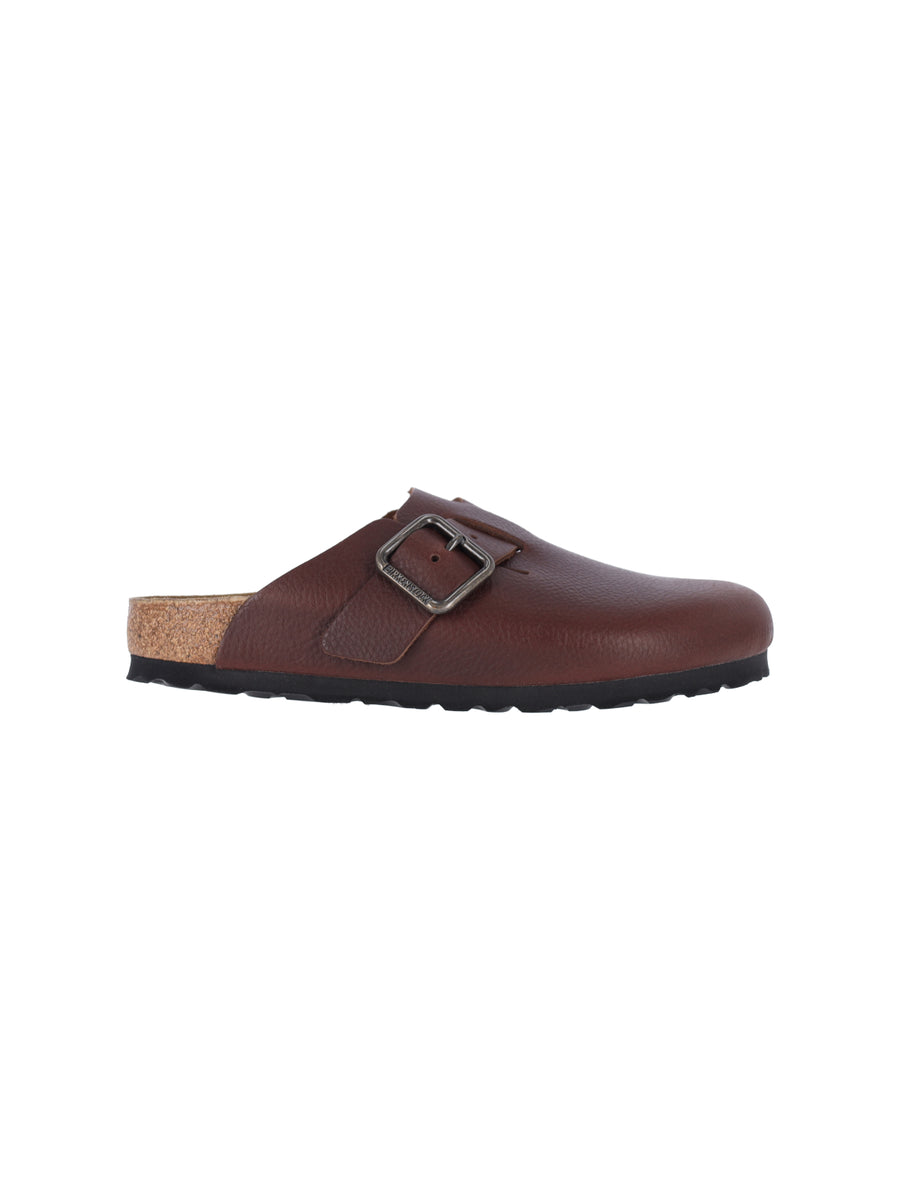 Birkenstock 100% leather clog in brown
