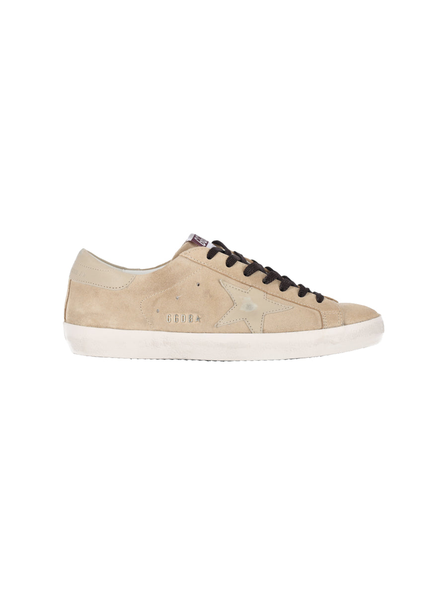 Golden Goose Upper: 86% Cow Leather sneaker in beige