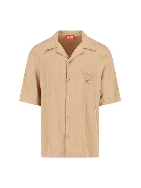 Diesel 100% viscose shirt in beige