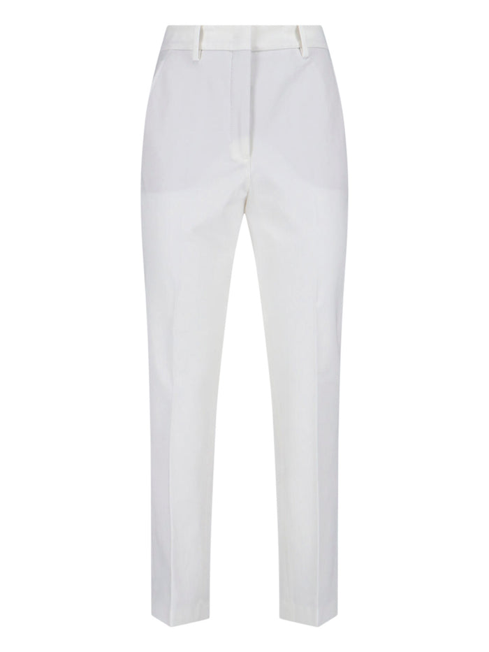 Incotex Trousers White Cotton