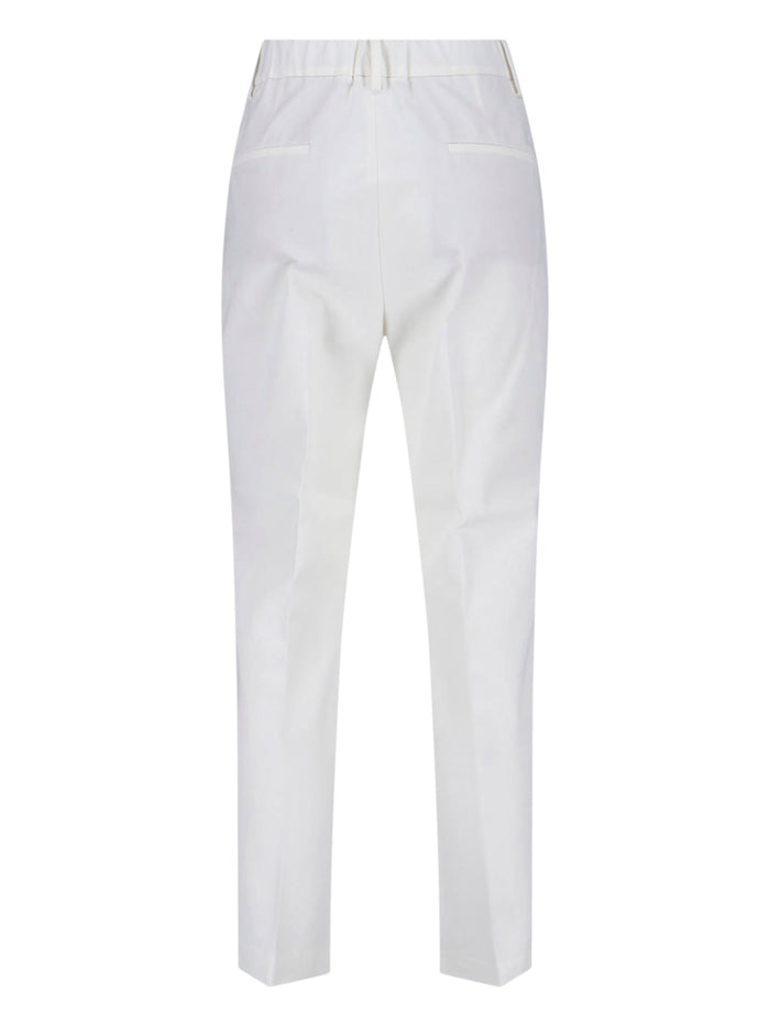 Incotex Trousers White Cotton