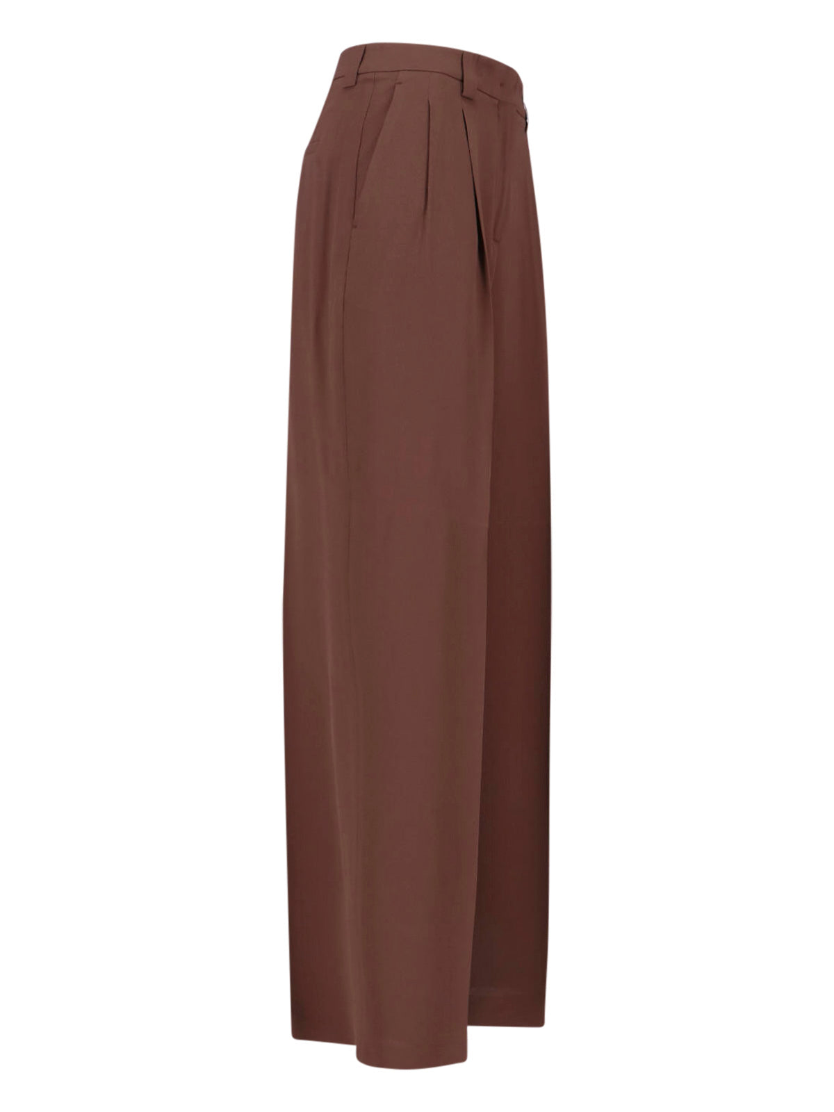 Incotex Trousers Brown Acetate