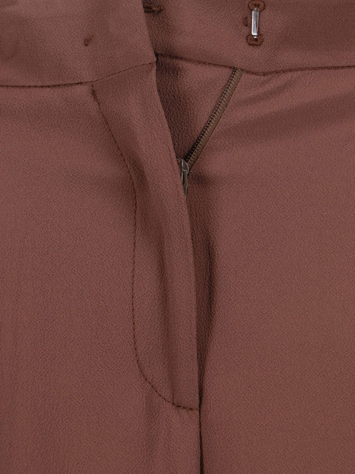 Incotex Trousers Brown Acetate