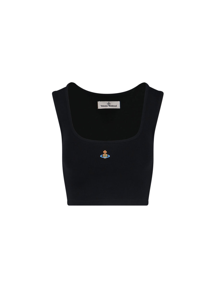 Vivienne Westwood 95% cotton tank top in black