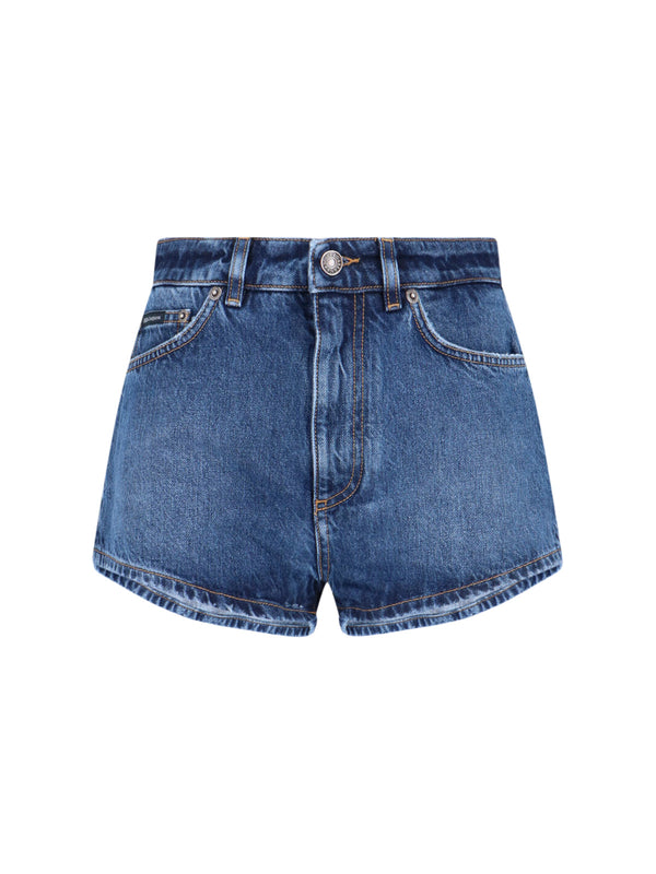 Dolce & Gabbana 100% Cotton denim shorts in blue