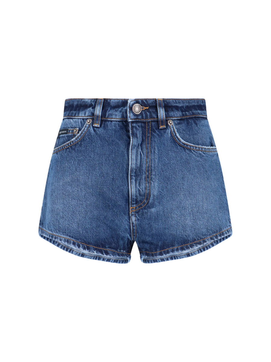 Dolce & Gabbana 100% Cotton denim shorts in blue