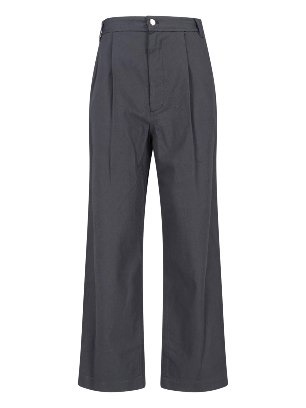 Low Classic Trousers Grey Cotton