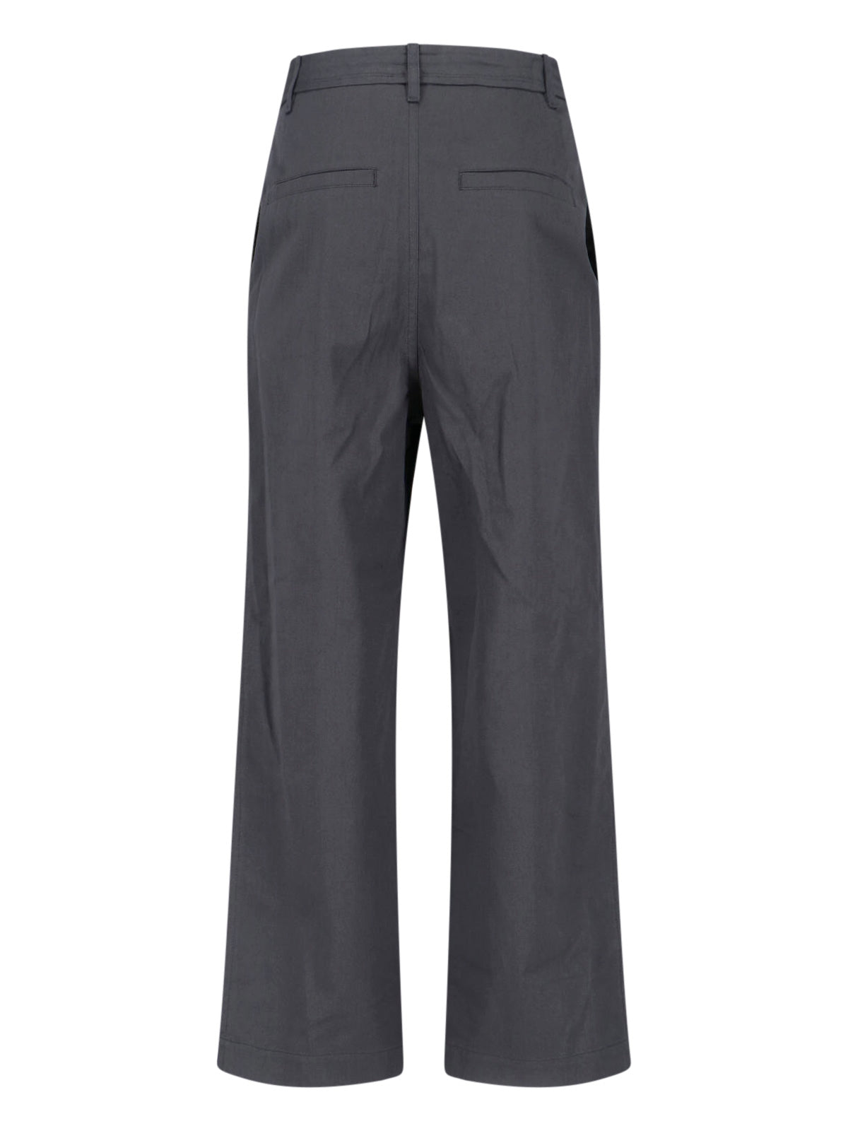 Low Classic Trousers Grey Cotton