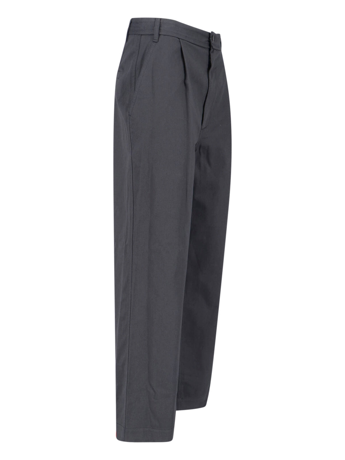 Low Classic Trousers Grey Cotton