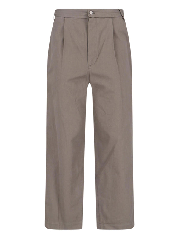 Low Classic 100% Cotton trousers in beige