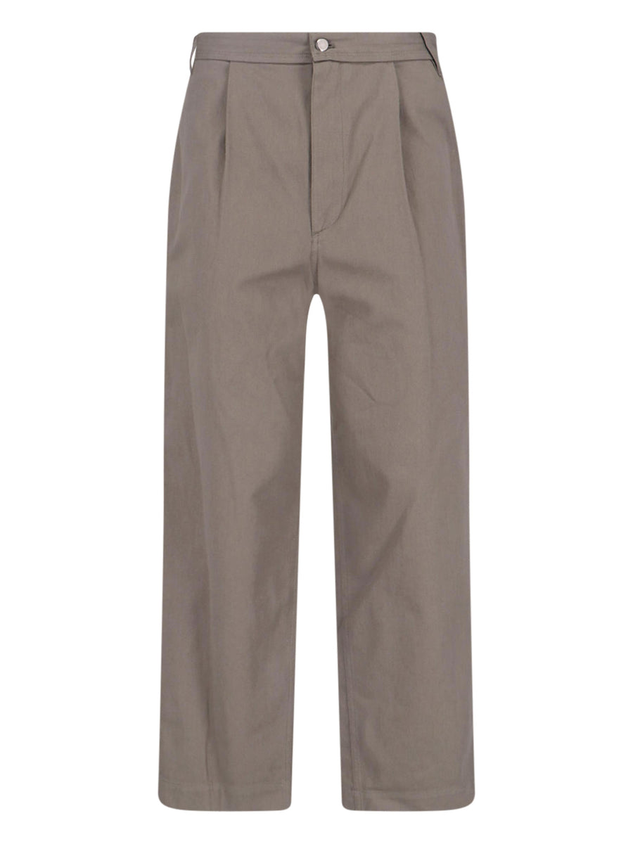 Low Classic 100% Cotton trousers in beige