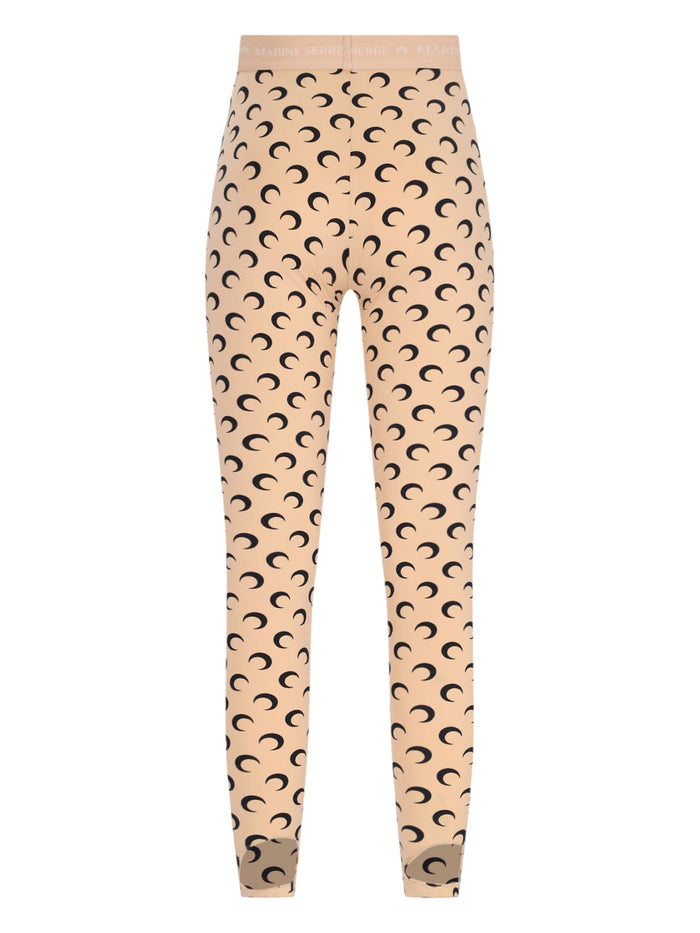 MARINE SERRE Trousers Beige Polyamide