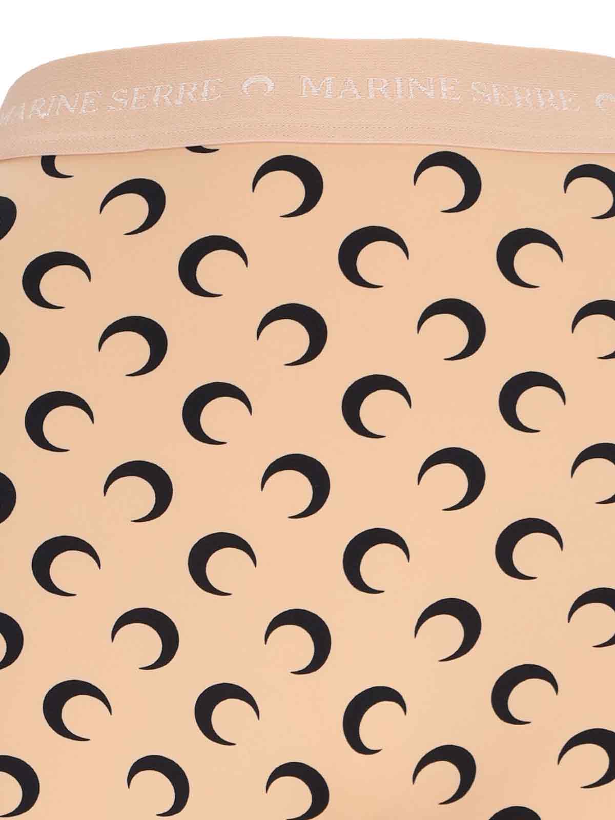 MARINE SERRE Trousers Beige Polyamide