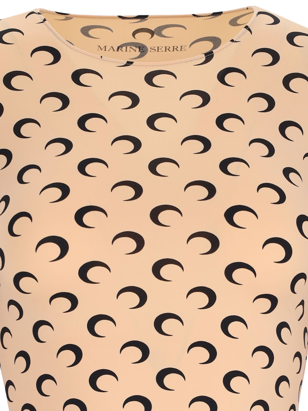 MARINE SERRE Top Beige Polyamide