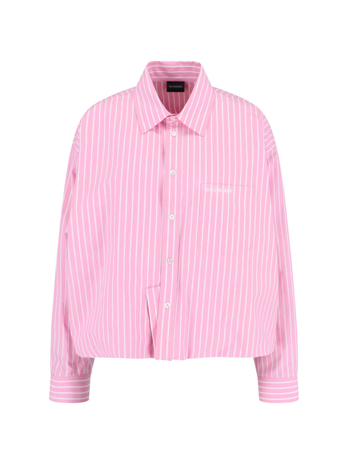 Balenciaga Shirts Pink Cotton