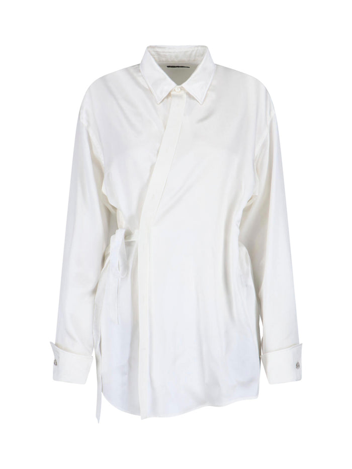 Balenciaga Shirts White Silk